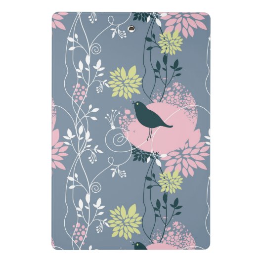 Floral Pattern Mini Klembord (Achterkant)