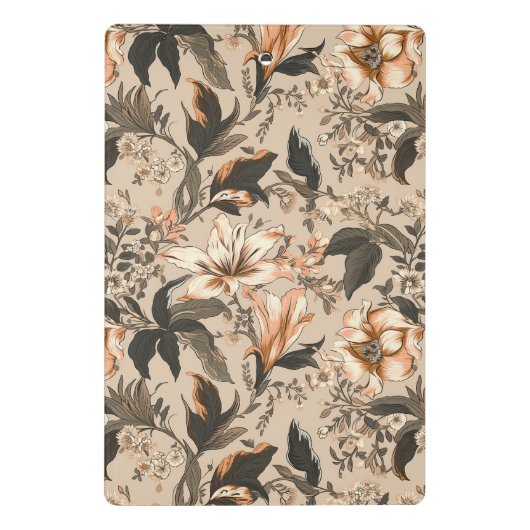 Floral Pattern Mini Klembord (Achterkant)