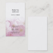 Floral Pattern Modern Professional Feminine Visitekaartje (Voorkant / Achterkant)