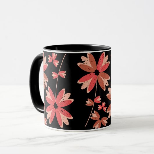 Floral Pattern Mok (Voorkant links)