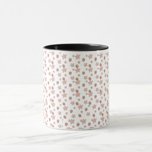 "Floral Pattern Mok" voor koffie of thee Mok (Midden)