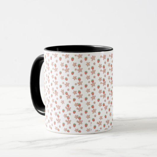 "Floral Pattern Mok" voor koffie of thee Mok (Voorkant links)