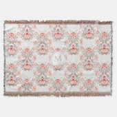 Floral Pattern Monogram T Blanket Deken (Voorkant)