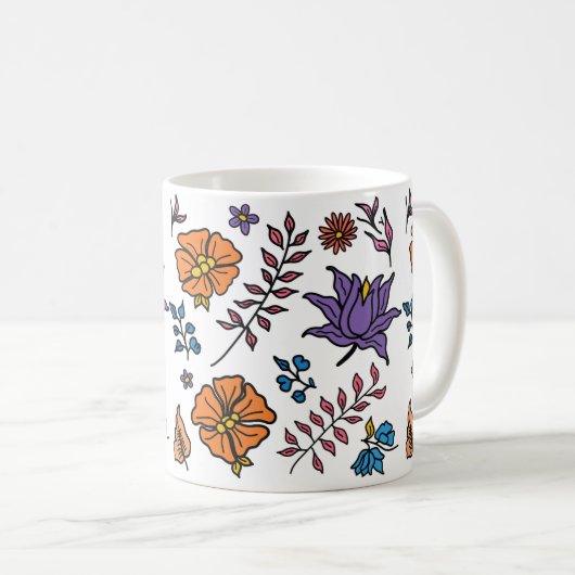Floral Pattern Mug (Devant droit)