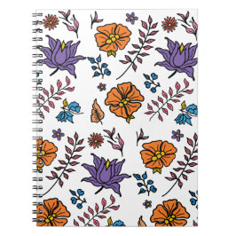 Floral Pattern Notebook Notitieboek