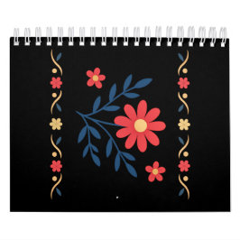 Floral Pattern Notitieboek Kalender