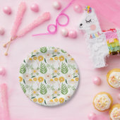 Floral Pattern Papieren Bordje (Feest)