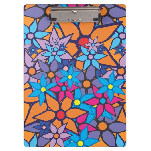 Floral Pattern Pop Art. 5 Klembord (Voorkant)