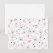 Floral Pattern Post Kaart (Voorkant / Achterkant)