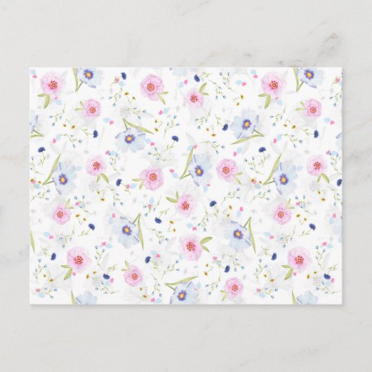 Floral Pattern Post Kaart (Voorkant)
