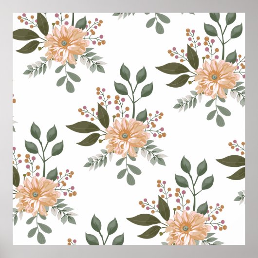 Floral Pattern Poster (Voorkant)