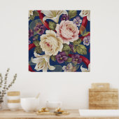 Floral Pattern Poster (Keuken)
