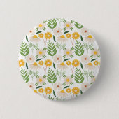 Floral Pattern Ronde Button 5,7 Cm (Voorkant)