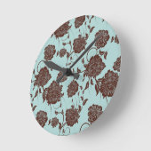 Floral Pattern Ronde Klok (Hoek)