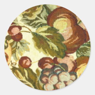  Floral Pattern Ronde Sticker