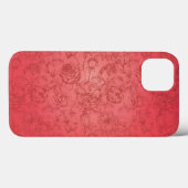Floral Pattern roze Case-Mate iPhone Case (Achterkant (horizontaal))