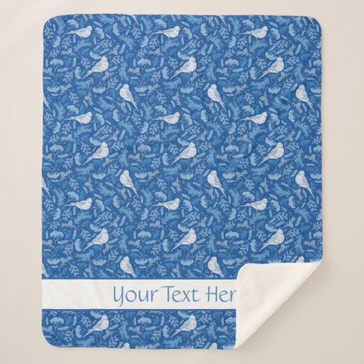 Floral Pattern Sherpa Deken (Voorkant)