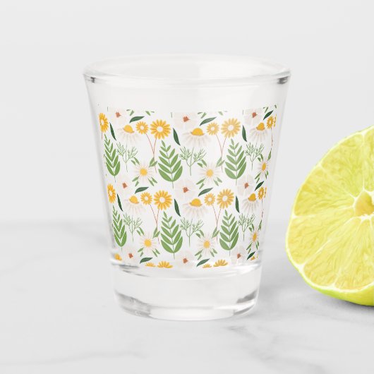 Floral Pattern Shot Glas (Voorkant)