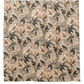  Floral Pattern Shower Curtain Douchegordijn (Voorkant)