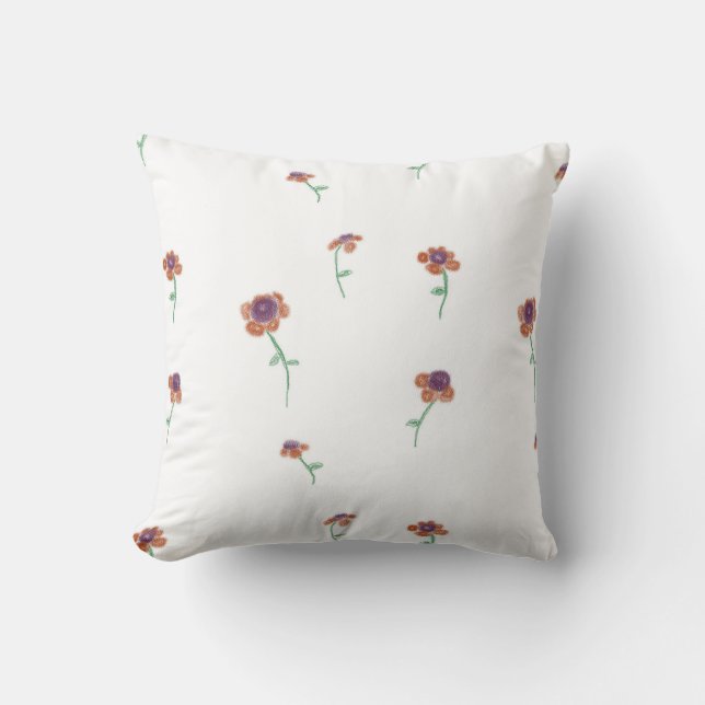 Floral Pattern Sierkussen (Voorkant)