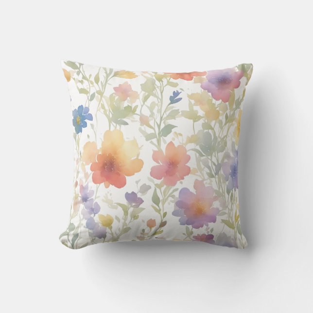Floral Pattern Sierkussen (Voorkant)