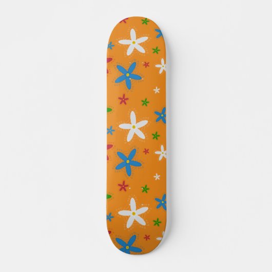Floral Pattern Skateboard (Voorkant)