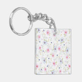  Floral Pattern Sleutelhanger (Voorkant Links)