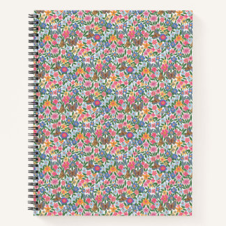 Floral Pattern Spiral Notitieboek