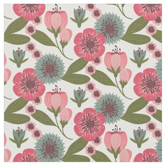 Floral Pattern Stof (Close Up)