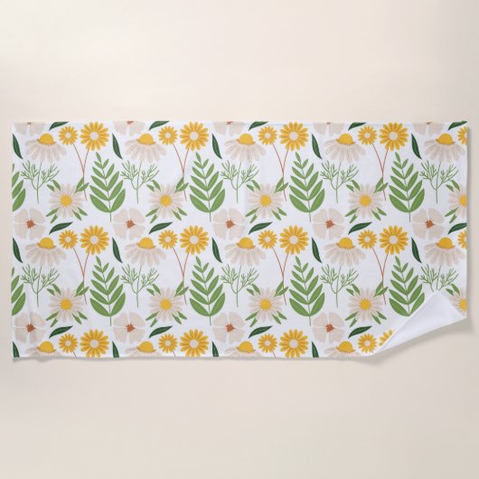 Floral Pattern Strandlaken (Voorkant)