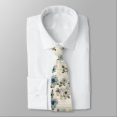 Floral Pattern Stropdas (Gebonden)