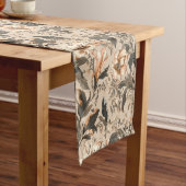 Floral Pattern Table Runner Korte Tafelloper (Voorbeeld)