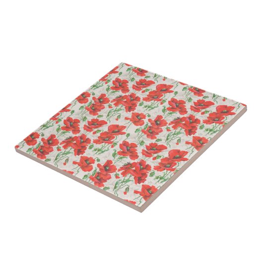  Floral Pattern Tegeltje (Zijkant)