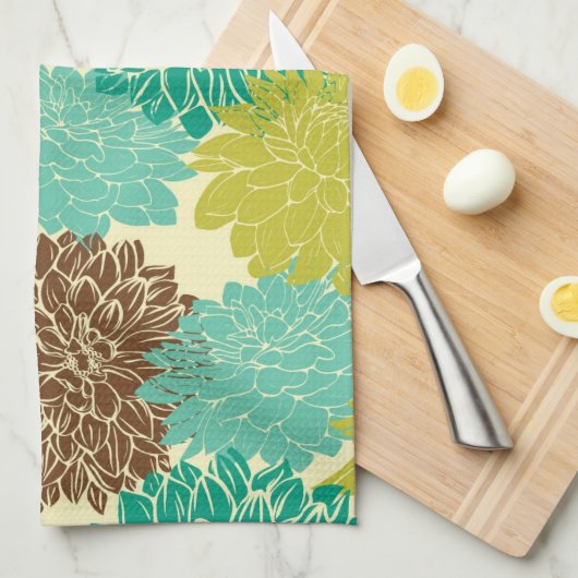 Floral Pattern Theedoek (Quarter Fold)