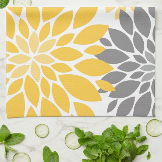 Floral Pattern Theedoek (Gevouwen)