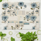  Floral Pattern Theedoek (Gevouwen)