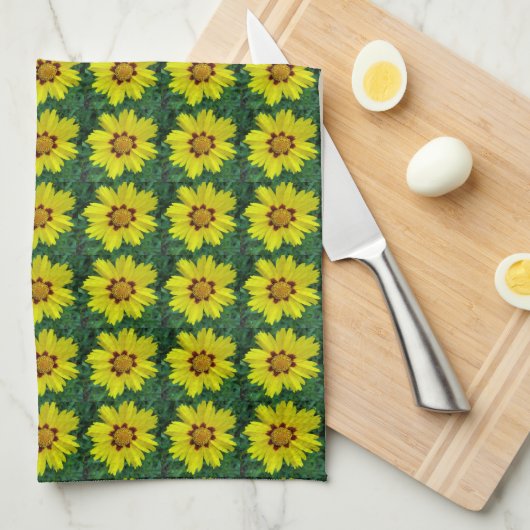 Floral Pattern Theedoek (Quarter Fold)