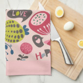 Floral Pattern Theedoek (Quarter Fold)