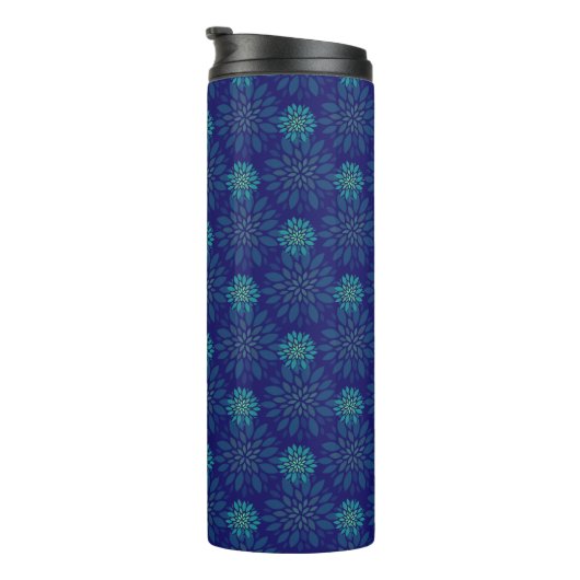 Floral Pattern Thermal Tumbler Thermosbeker (Geroteerd rechts)