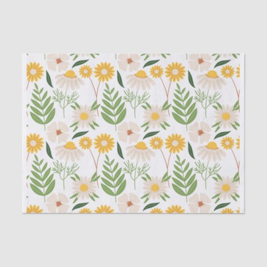 Floral Pattern Tissuepapier (Voorkant)