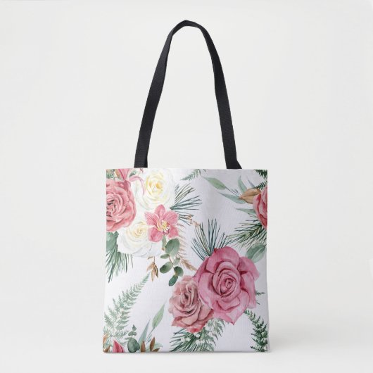 Floral Pattern Tote Bag (Voorkant)