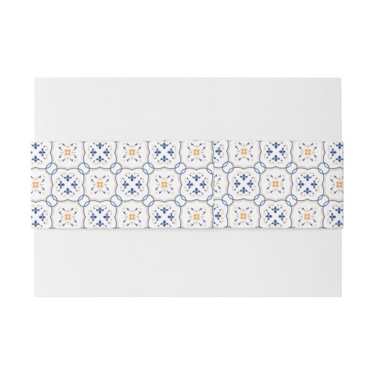 Floral Pattern Uitnodigingen Wikkel (Achterkant Voorbeeld)