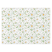 Floral Pattern van de Waterverf van Daisy en Bee Tafelkleed (Voorkant (Horizontaal))