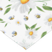 Floral Pattern van de Waterverf van Daisy en Bee Tafelkleed (Gekanteld)
