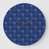 Floral Pattern Wall Clock Grote Klok (Voorkant)