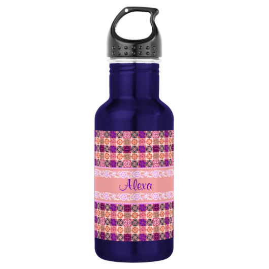 Floral Pattern Waterfles (Voorkant)
