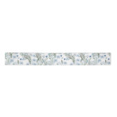 Floral Pattern Waterverf Blue White Butterfly Lint (Voorkant)