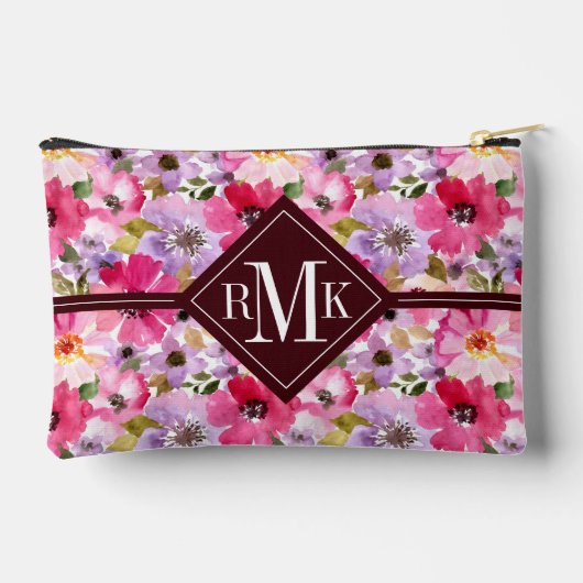 Floral Pattern-Waterverf Etui (Achterkant)