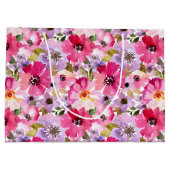 Floral Pattern-Waterverf Groot Cadeauzakje (Achterkant)