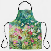 Floral Pattern Waterverf Schort (Voorkant)